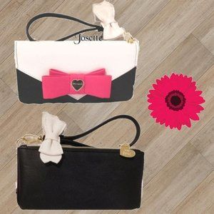 BETSEY JOHNSON DUEL ENTRY  WA;LLET WRISTLET